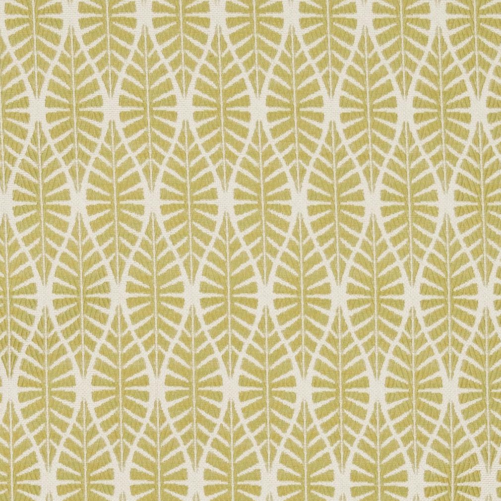 Essentials Heavy Duty Leaves Upholstery Drapery Fabric / Yellow