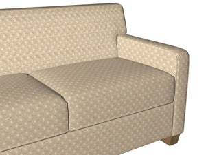 Essentials Chenille Light Brown Cream Geometric Diamond Upholstery Fabric