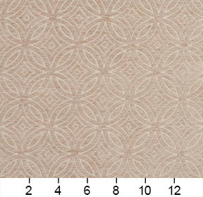 Essentials Chenille Light Brown Cream Geometric Medallion Upholstery Fabric