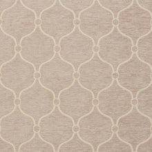 Load image into Gallery viewer, Essentials Chenille Light Brown Cream Geometric Trellis Upholstery Fabric