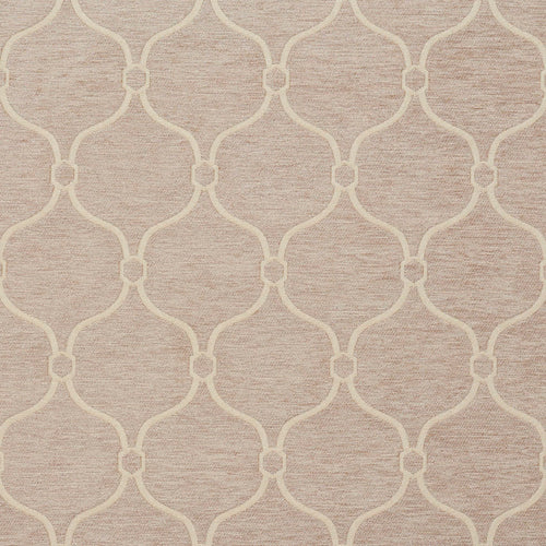Essentials Chenille Light Brown Cream Geometric Trellis Upholstery Fabric