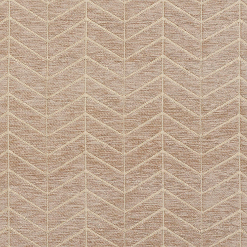 Essentials Chenille Light Brown Cream Geometric Zig Zag Chevron Upholstery Fabric