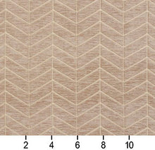Load image into Gallery viewer, Essentials Chenille Light Brown Cream Geometric Zig Zag Chevron Upholstery Fabric