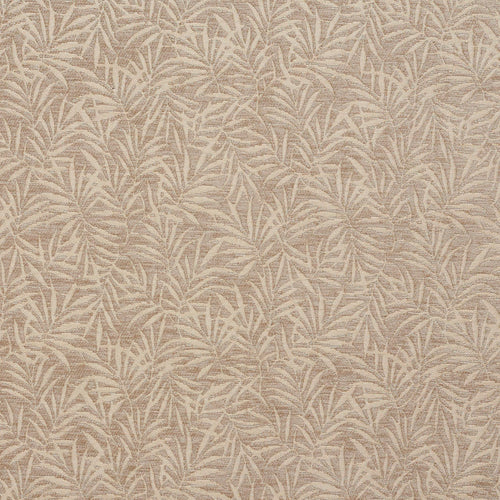 Essentials Chenille Light Brown Cream Leaf Branches Upholstery Fabric