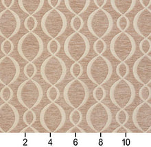 Load image into Gallery viewer, Essentials Chenille Light Brown Cream Oval Trellis Upholstery Fabric