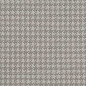 Essentials Upholstery Houndstooth Fabric Light Grey White / CB700-31