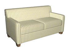 Load image into Gallery viewer, Essentials Chenille Light Olive Cream Stripe Upholstery Fabric