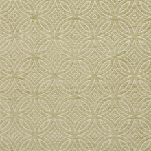 Load image into Gallery viewer, Essentials Chenille Light Olive Cream Geometric Medallion Upholstery Fabric