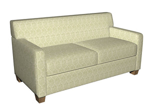 Essentials Chenille Light Olive Cream Geometric Trellis Upholstery Fabric