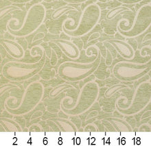 Load image into Gallery viewer, Essentials Chenille Light Olive Cream Paisley Upholstery Fabric