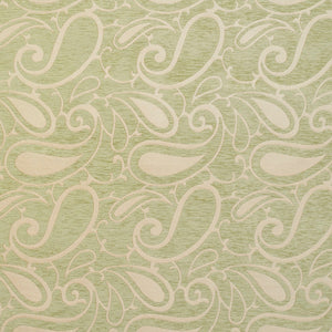 Essentials Chenille Light Olive Cream Paisley Upholstery Fabric
