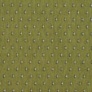 Essentials Lime Blue Yellow White Upholstery Fabric / Spring Dot
