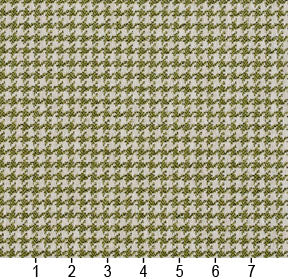 Essentials Lime White Upholstery Fabric / Spring Houndstooth