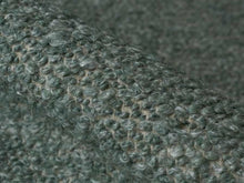 Load image into Gallery viewer, Designer Seafoam Green Beige Wool Blend Italian Boucle Upholstery Fabric
