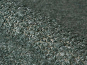Designer Seafoam Green Beige Wool Blend Italian Boucle Upholstery Fabric