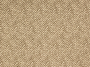 2 Yds Min Cream Mocha Brown Herringbone Chenille Animal Pattern Upholstery Fabric