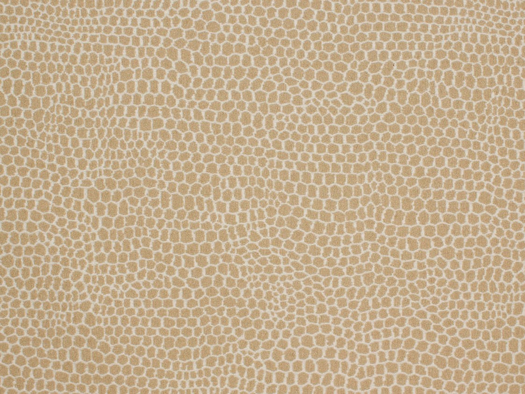 2 Yds Min Beige Ivory Reptile Python Animal Pattern Upholstery Fabric