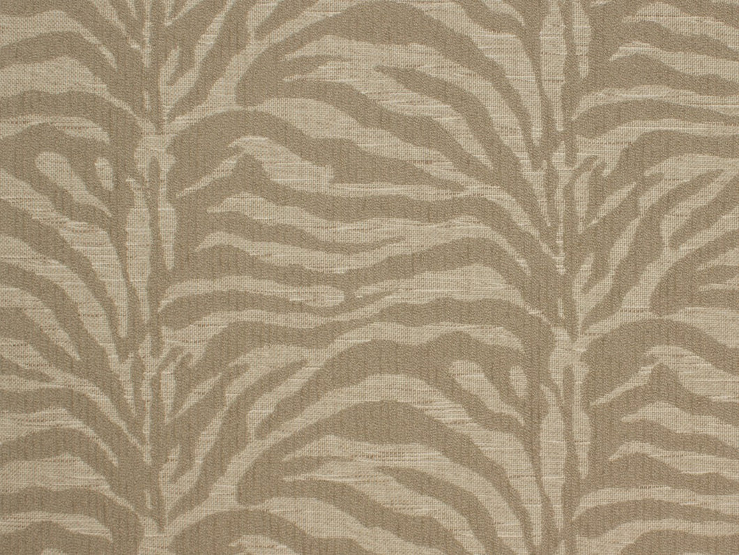 2 Yds Min Beige Taupe Neutral Tiger Animal Pattern Upholstery Fabric