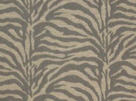 2 Yds Min Beige Grey Tiger Animal Pattern Upholstery Fabric