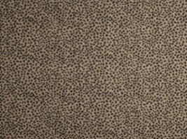 2 Yds Min Mocha Brown Black Mini Leopard Cheetah Animal Pattern Upholstery Fabric