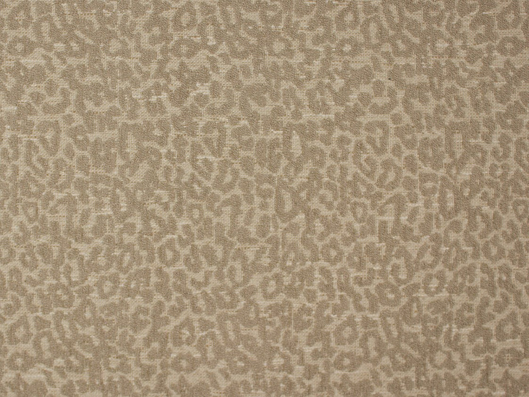 2 Yds Min Beige Taupe Cheetah Leopard Animal Pattern Upholstery Fabric