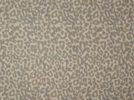 2 Yds Min Beige Grey Cheetah Animal Pattern Upholstery Fabric
