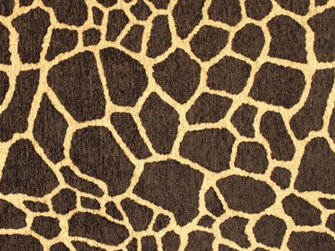 2 Yds Min Black Brown Giraffe Animal Pattern Upholstery Fabric