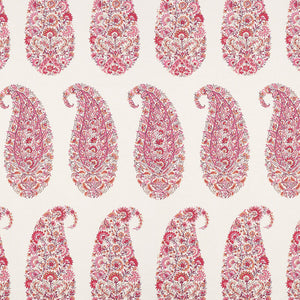 SCHUMACHER SHIRALA PAISLEY FABRIC / MAGENTA