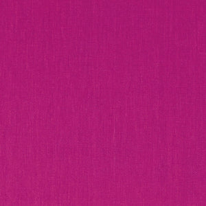 SCHUMACHER LANGE GLAZED LINEN FABRIC / MAGENTA