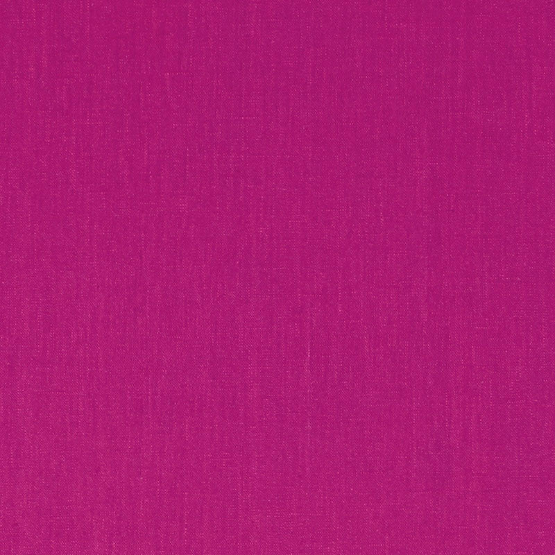 SCHUMACHER LANGE GLAZED LINEN FABRIC / MAGENTA