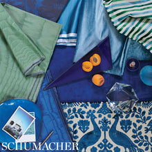 Load image into Gallery viewer, SCHUMACHER MAGGIORE DAMASCO FABRIC / MIDNIGHT