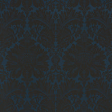 Load image into Gallery viewer, SCHUMACHER MAGGIORE DAMASCO FABRIC / MIDNIGHT