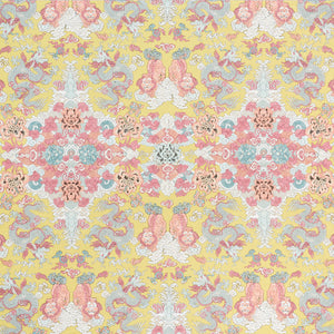 SCHUMACHER MAGIC MOUNTAIN DRAGON FABRIC / YELLOW