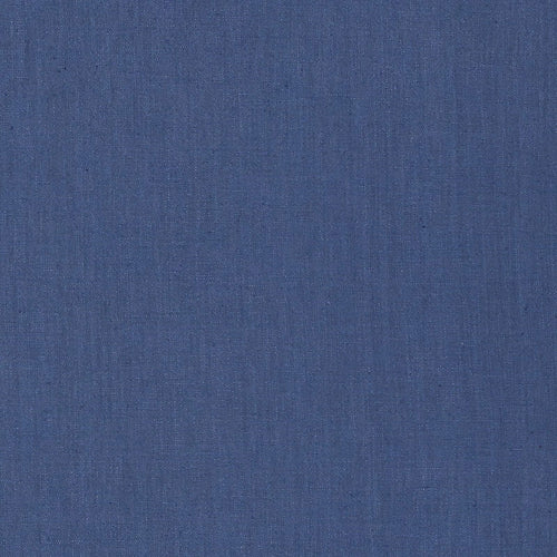 SCHUMACHER LANGE GLAZED LINEN  FABRIC / MARINE