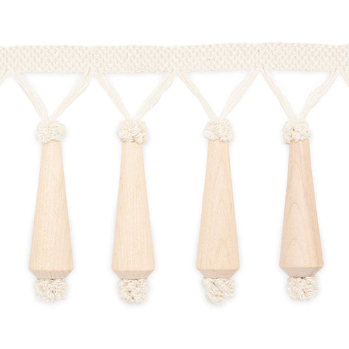 Schumacher Melrose Molded Fringe Trim MF4001-1 / Natural