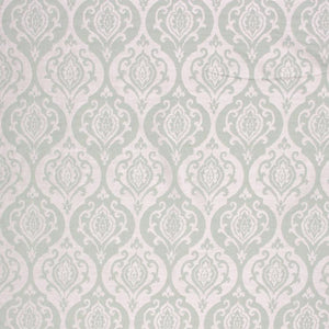 Medallion Upholstery Drapery Fabric Teal Blue / Mineral RMIL1