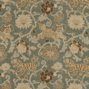 SCHUMACHER KHOTAN WEAVE FABRIC / MINERAL