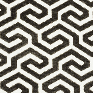 SCHUMACHER MING FRET VELVET FABRIC 73101 / TAUPE