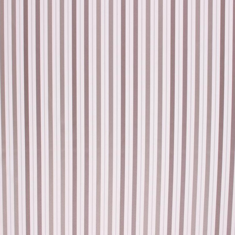 Satin Stripe Upholstery Drapery Fabric Taupe Beige / Misty