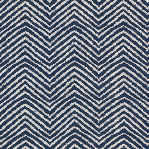 SCHUMACHER MOKA FABRIC / INDIGO