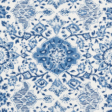Load image into Gallery viewer, SCHUMACHER MONTECITO FLORAL FABRIC / INDIGO