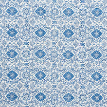 Load image into Gallery viewer, SCHUMACHER MONTECITO FLORAL FABRIC / INDIGO