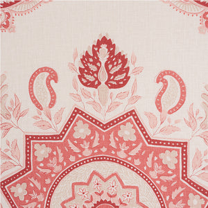 SCHUMACHER MONTECITO MEDALLION FABRIC / FADED RED