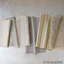 Load image into Gallery viewer, SCHUMACHER GEOFFREY METALLIC STRIPE FABRIC / MOONGLOW