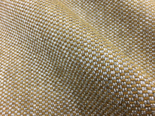 Load image into Gallery viewer, Marvic Textiles Scorza Mustard Gold Sand Linen Cotton Beige Silver Metallic Check Upholstery Fabric