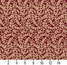 Load image into Gallery viewer, Essentials Maroon Beige Upholstery Fabric / Port Vine