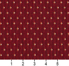 Load image into Gallery viewer, Essentials Maroon Orange Lime White Upholstery Fabric / Spice Dot