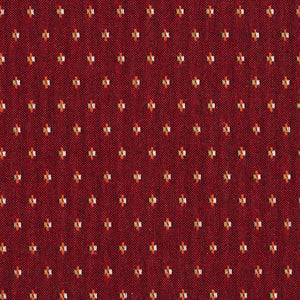Essentials Maroon Orange Lime White Upholstery Fabric / Spice Dot