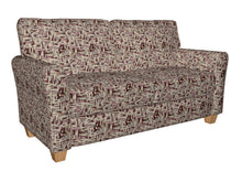 Load image into Gallery viewer, Essentials Maroon Red Pink Mauve Gray Tan Upholstery Fabric / Wine Abstract