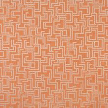 Load image into Gallery viewer, Essentials Indoor Outdoor Upholstery Drapery Maze Fabric Coral / Nectar Geometric